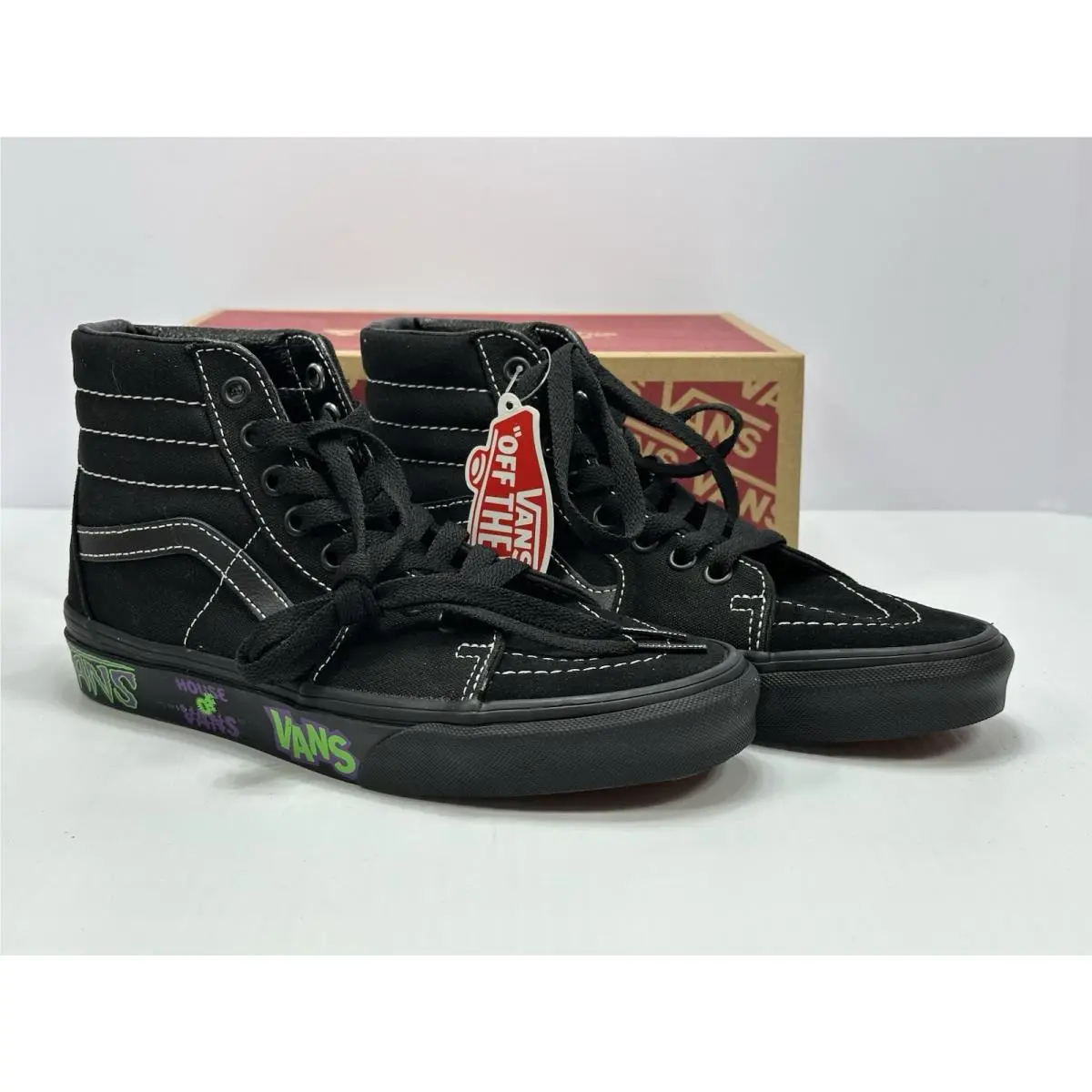 Vans - SK8-Hi - `live At Hov` Blackout - Black US Men’s 4.5 US Women 6.0