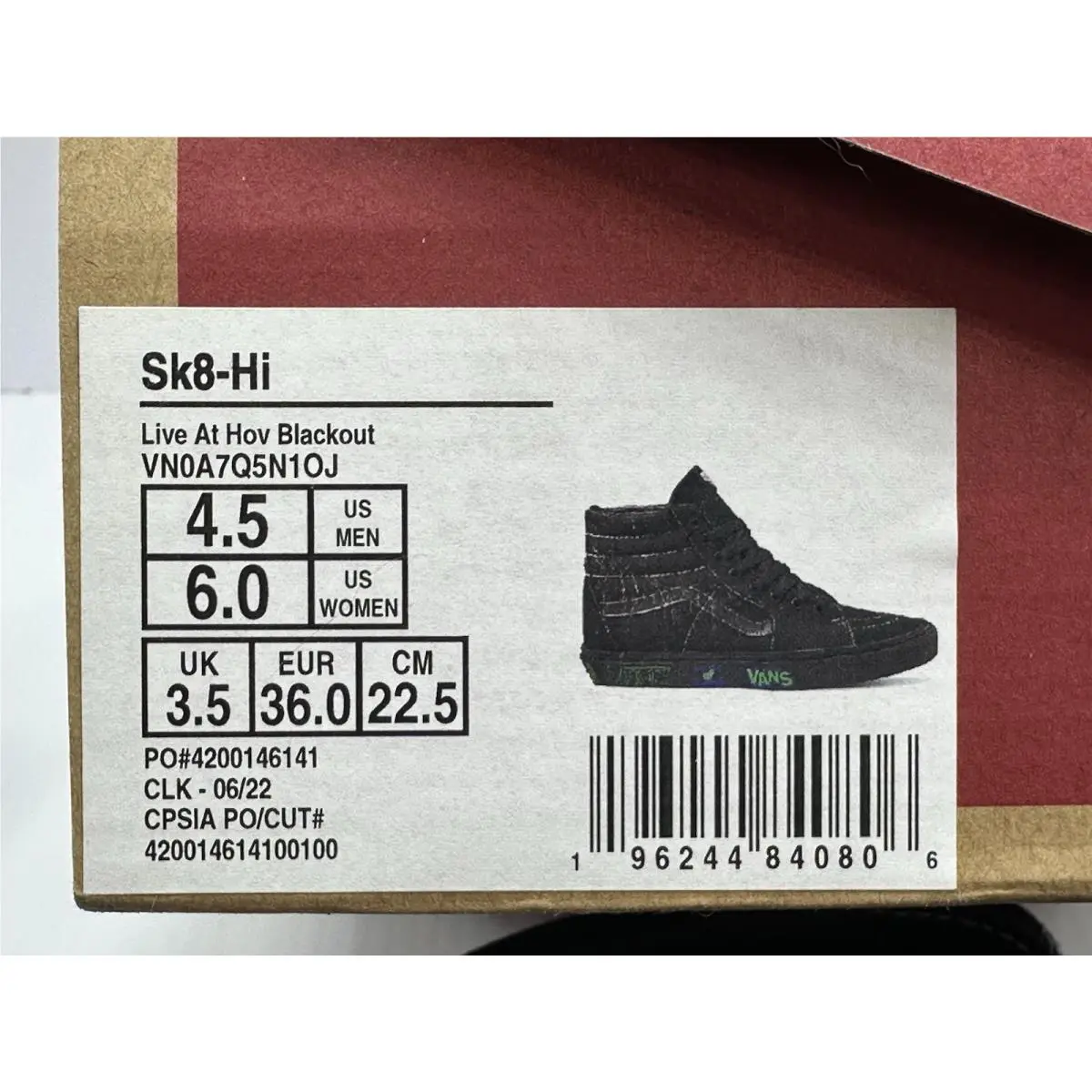 Vans shoes - Sk8-Hi - Black 6