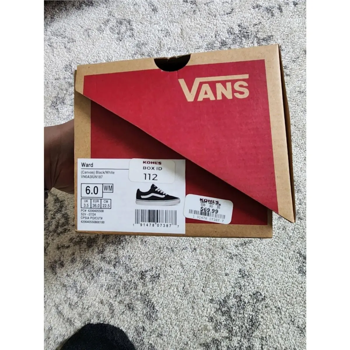 Vans shoes - VANS Ward - Ward - VN0A3IUN187 - Black (UPC: 191478073877) 7
