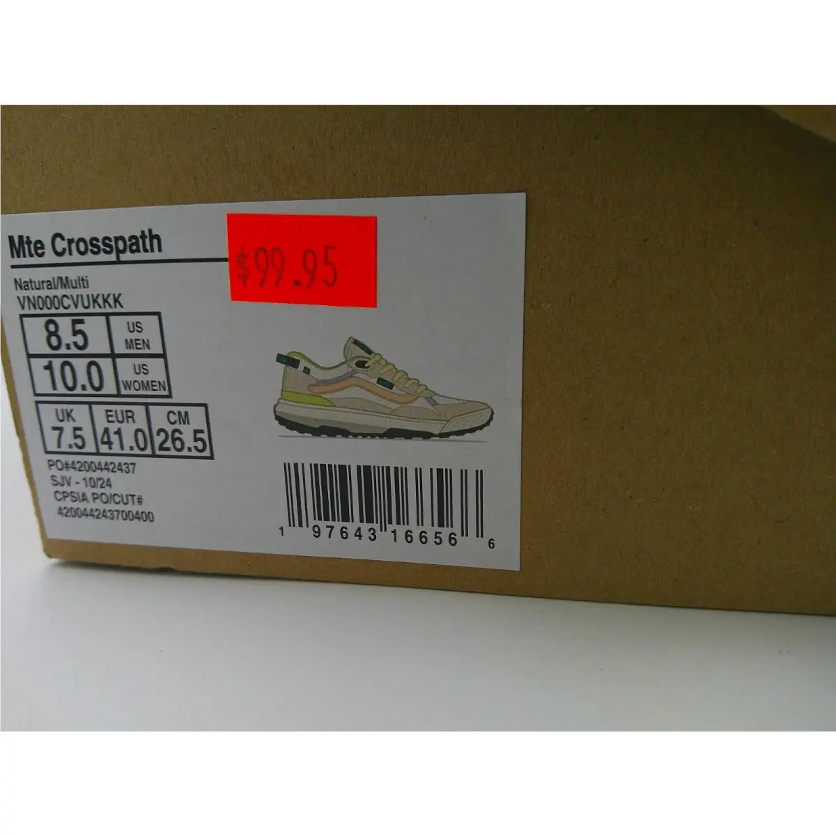 Vans shoes - VANS MTE Crosspath - MTE Crosspath - VN000CVUKKK - Beige (UPC: 197643166566) 6