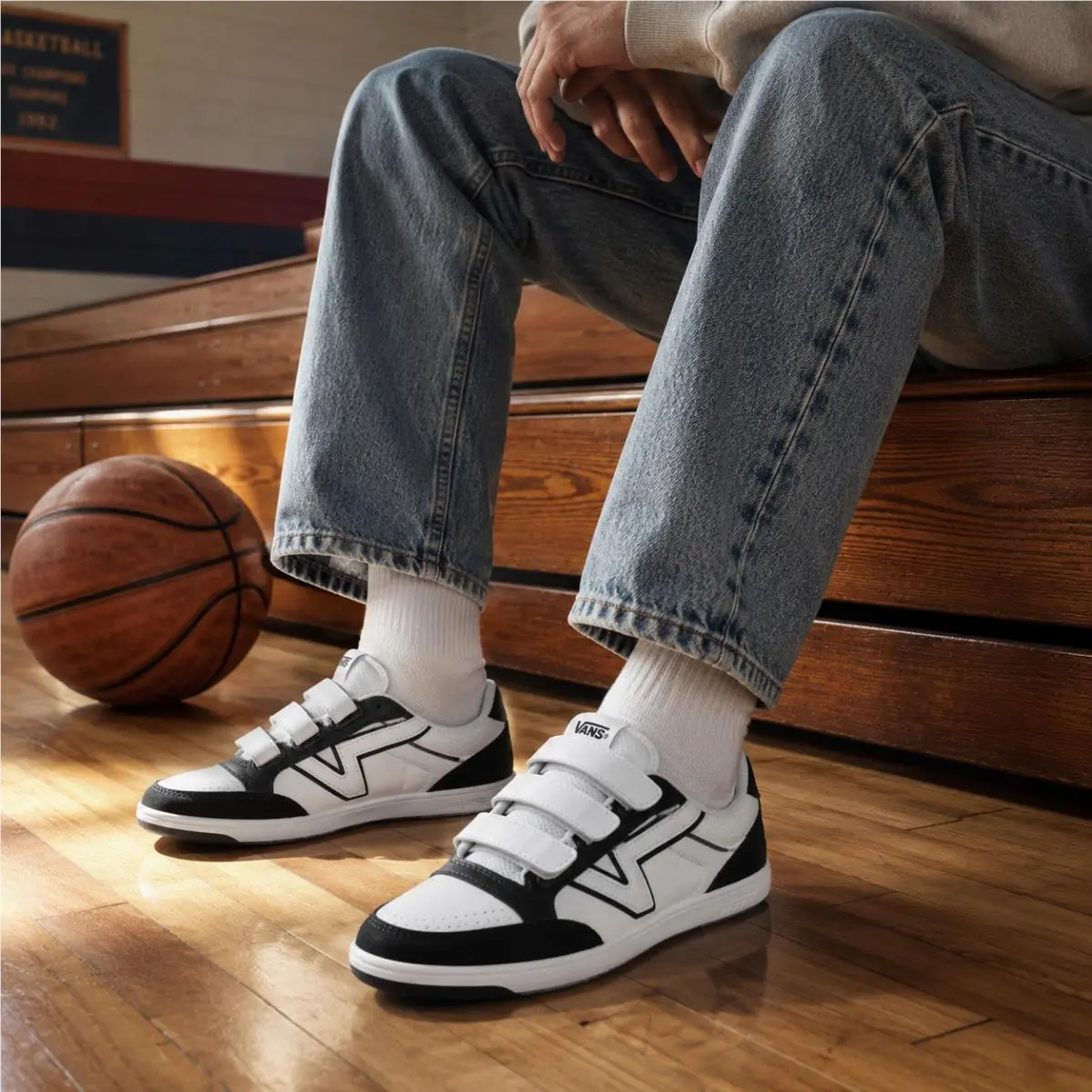 Vans shoes - VANS Lowland CC V - Lowland - VN000CTH6BT - Black and White (UPC: 197063311461) 1