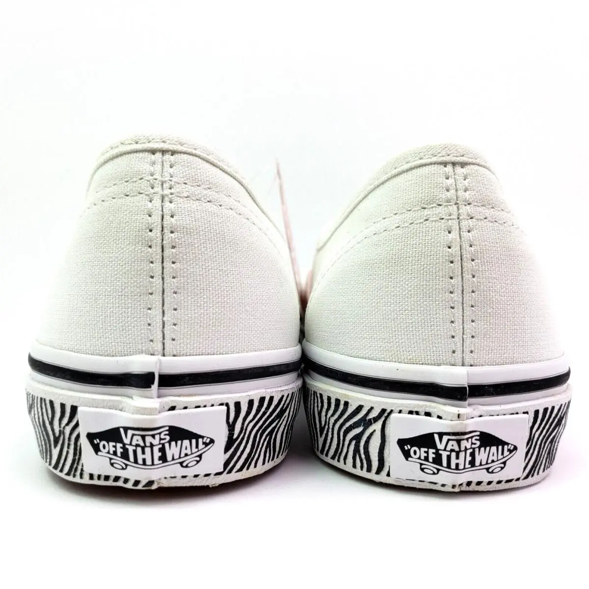 Vans shoes - Vans Authentic Animal Sidewall Zebrawht - White 4