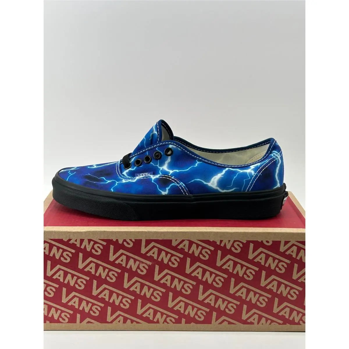 Vans Authentic Sneakers Unisex 7.5M 9W Blue Black Lightning VN0A5HZS9FT