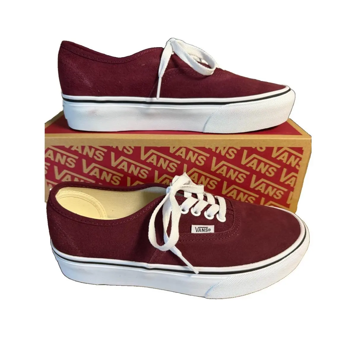 Vans shoes - VANS Authentic - Authentic - VN0A3AV8JQR - Burgundy 3