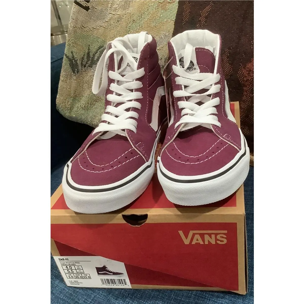 Vans shoes - VANS Sk8-Hi - VN0A5JMJ8BS - GRAPE WINE 0