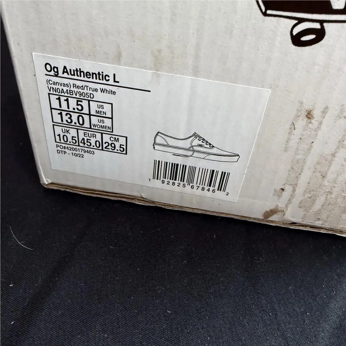 Vans shoes - VANS Authentic - Authentic - VN0A4BV905D - Red 7