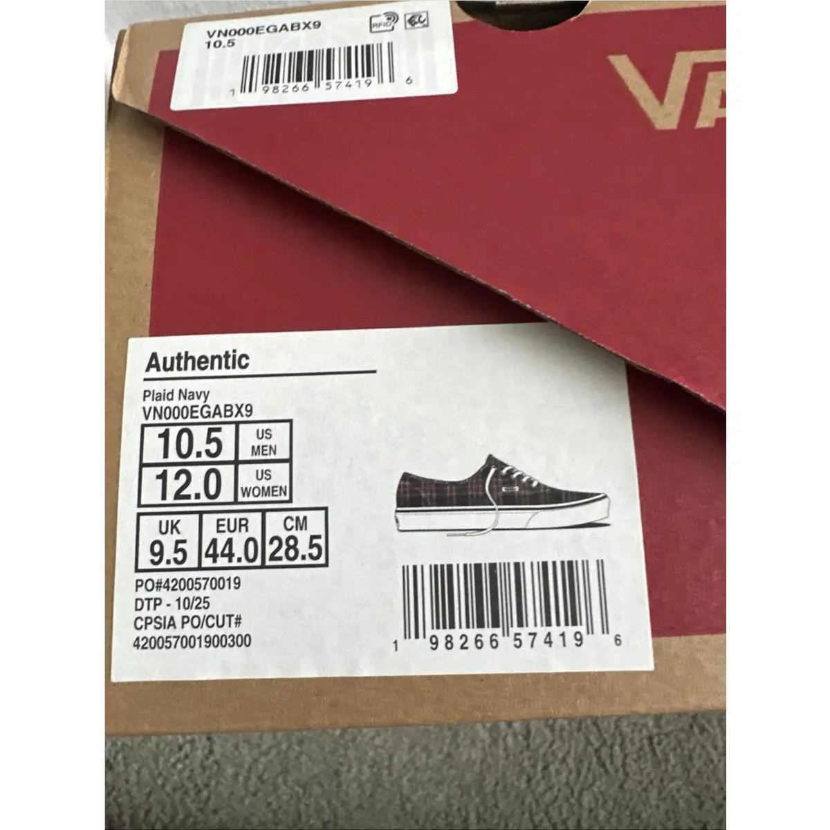 Vans shoes - VANS Authentic - Authentic - VN000EGABX9 - Black 4