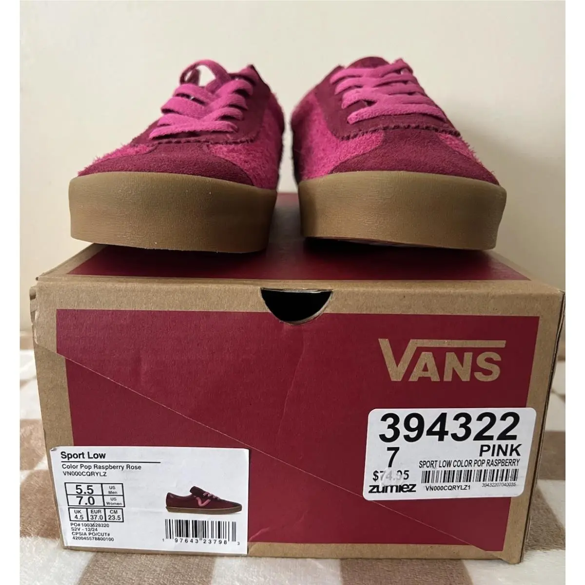 Vans shoes - VANS Sport - Sport - VN000CQRYLZ - Pop Raspberry Pink/Gum 10