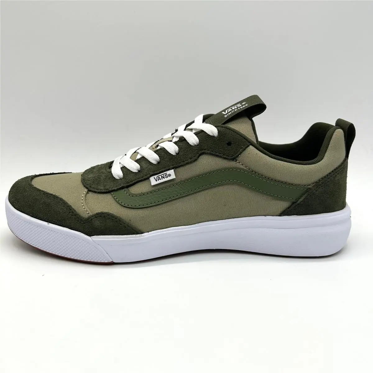Vans Range Exp Sneakers Mens 12 Green Sport Block Grape Leaf Suede Canvas Shoes