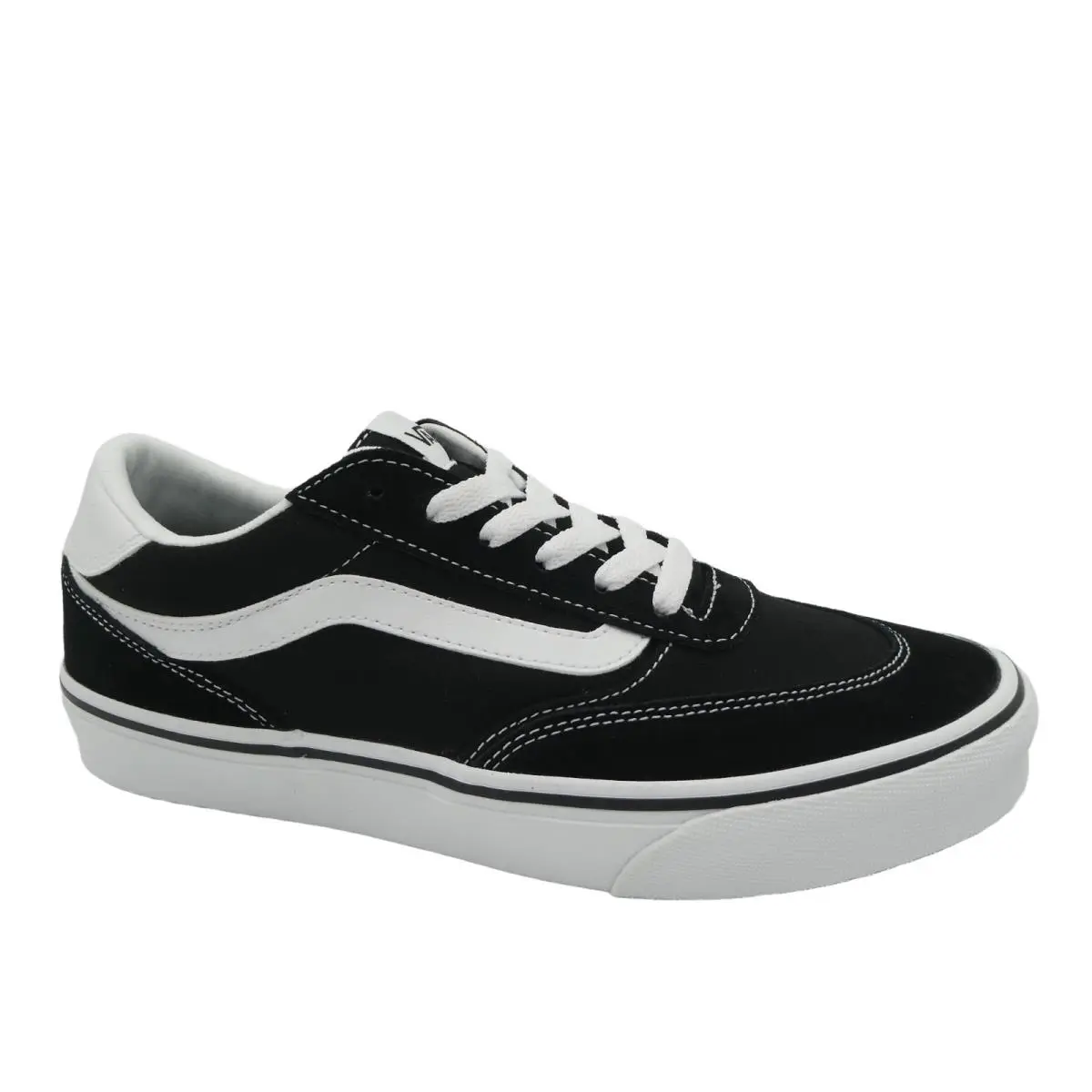 Vans Brooklyn LS Youth 7 Women`s 8.5 Black White Skate Shoes VN000DBWBA2