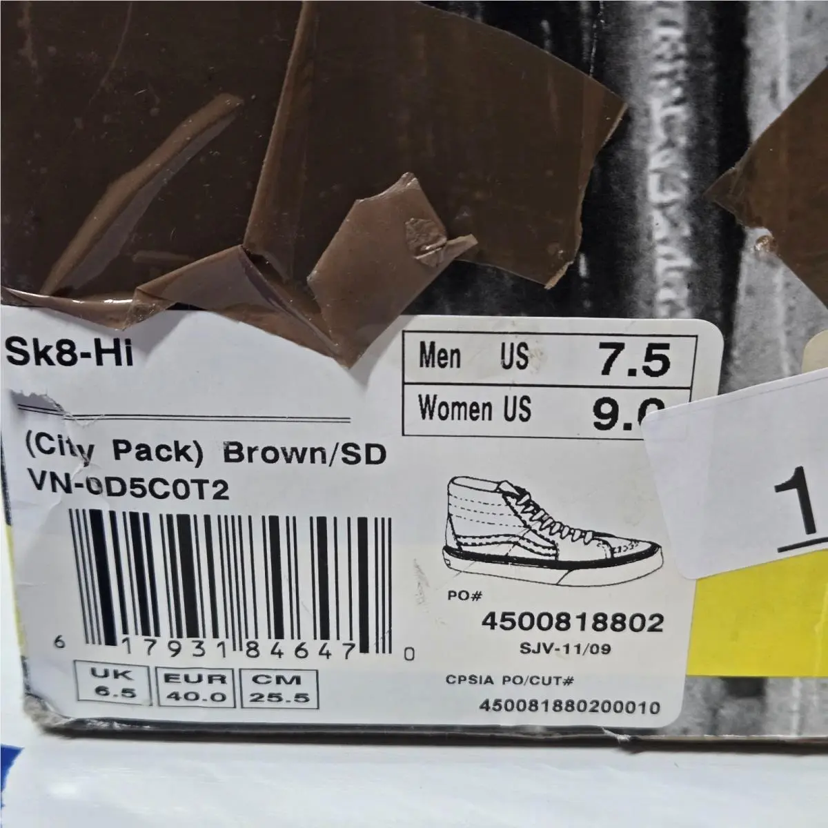 Vans shoes - VANS Sk8-Hi - Brown 6