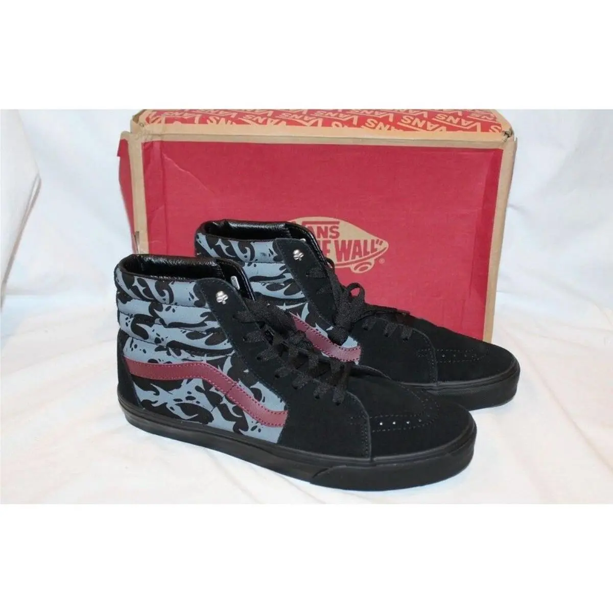 Vans Sk8-Hi Men`s Shadows/port/black Skate Sneakers SZ 12