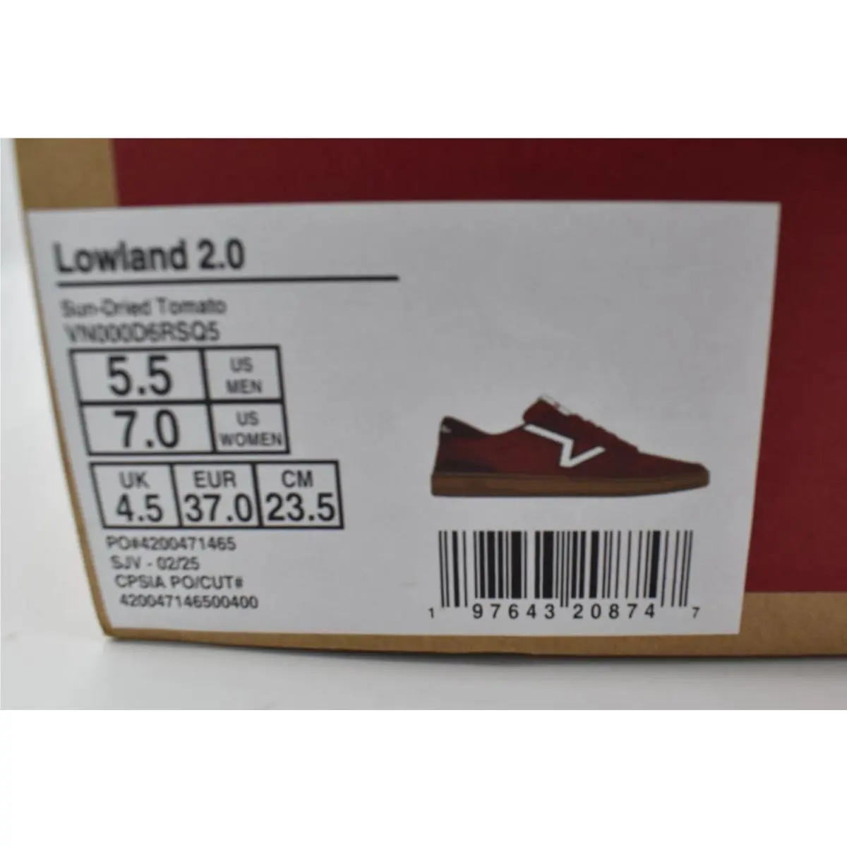 Vans shoes - VANS Lowland - Lowland - Red (UPC: 197643208747) 10