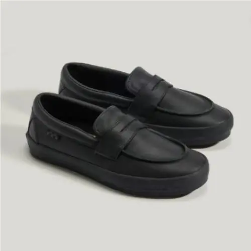Vans Skate Loafer Leather Sneakers Skate Shoes Black/black VN0A5DXUBKA US 5.0