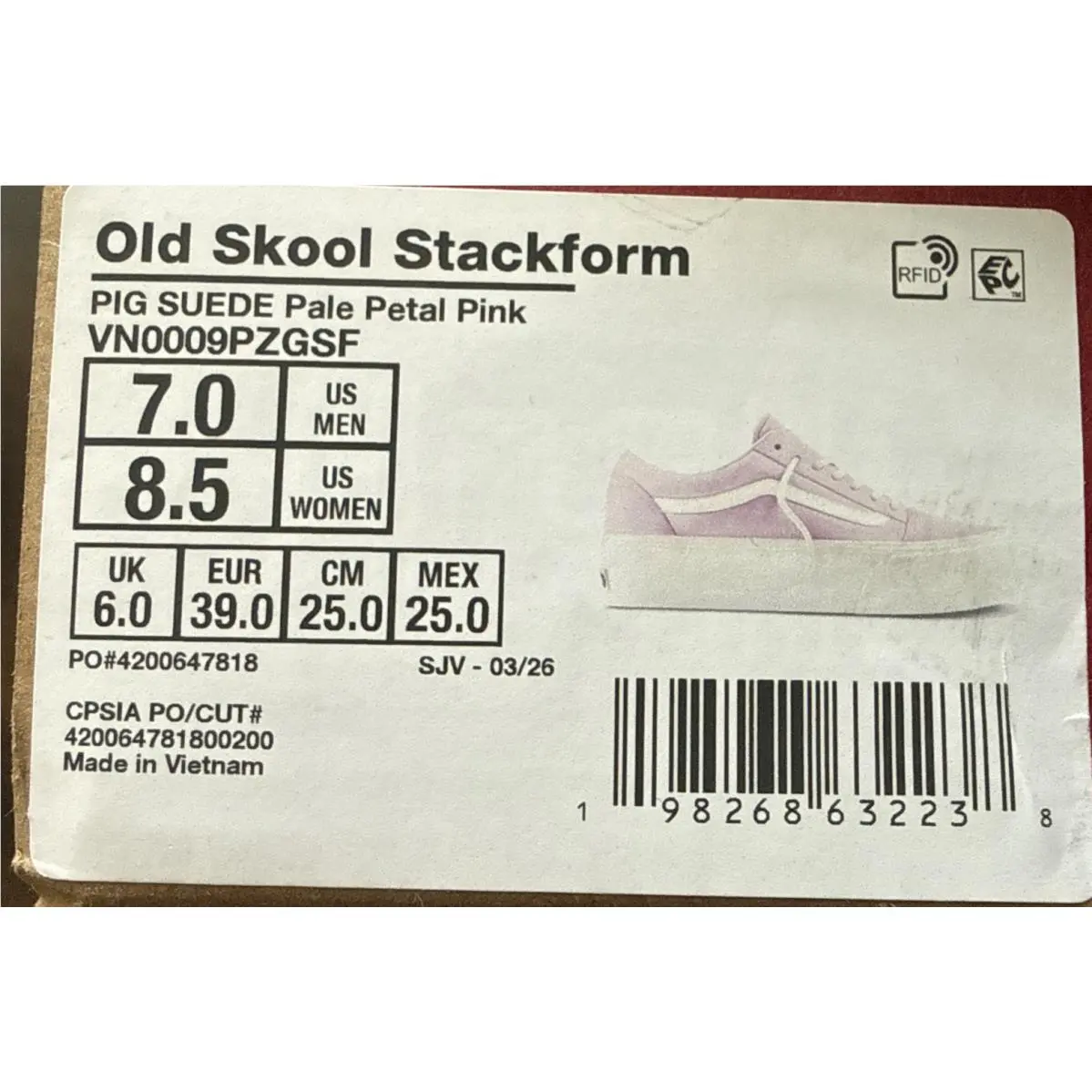 Vans shoes - VANS Old Skool - Old Skool - VN0009PZGSF - Pink 7