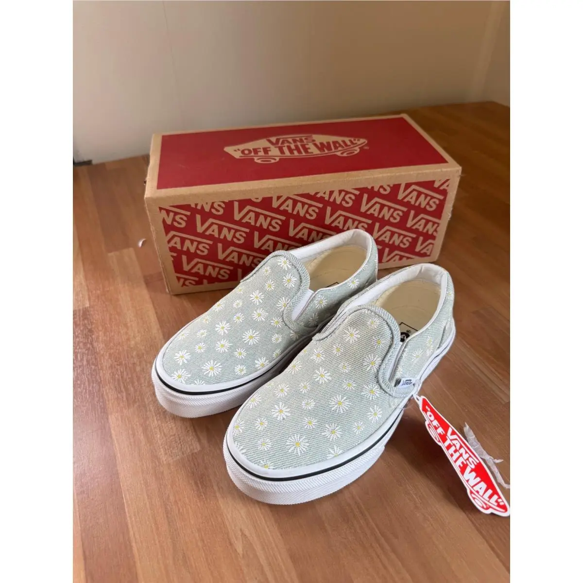Vans Classic Slip-on Denim Daisy Size 1