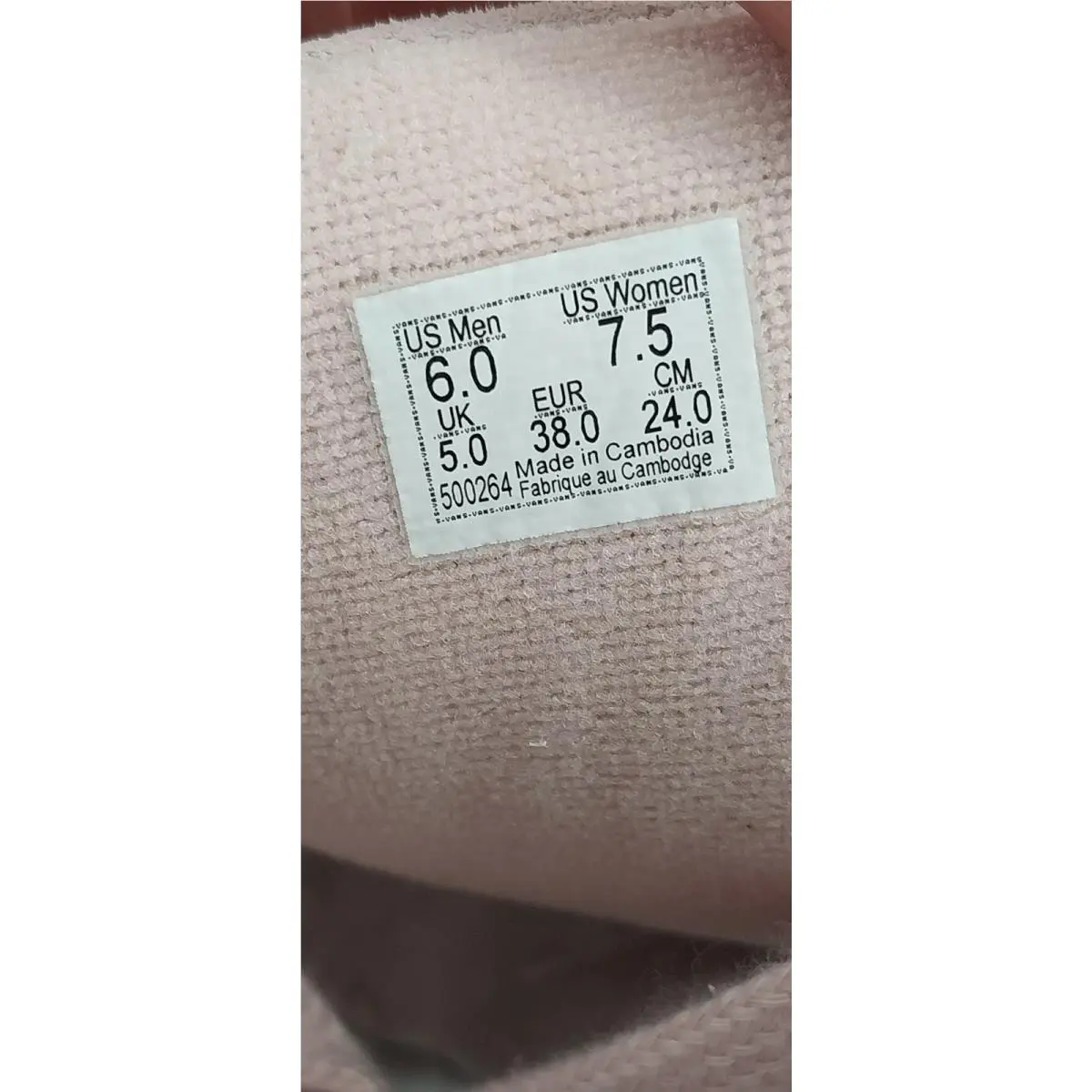 Vans shoes - VANS HYLANE - HYLANE - VN000D8103N - Pink, White 8