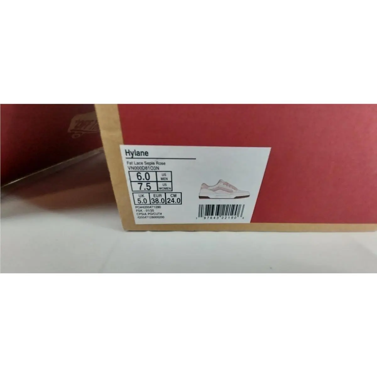 Vans shoes - VANS HYLANE - HYLANE - VN000D8103N - Pink, White 1