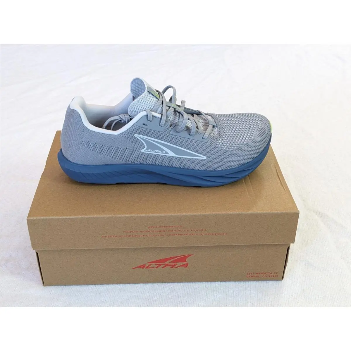 Altra Men`s Escalante 4 Running Shoe Gray/lime Size 10