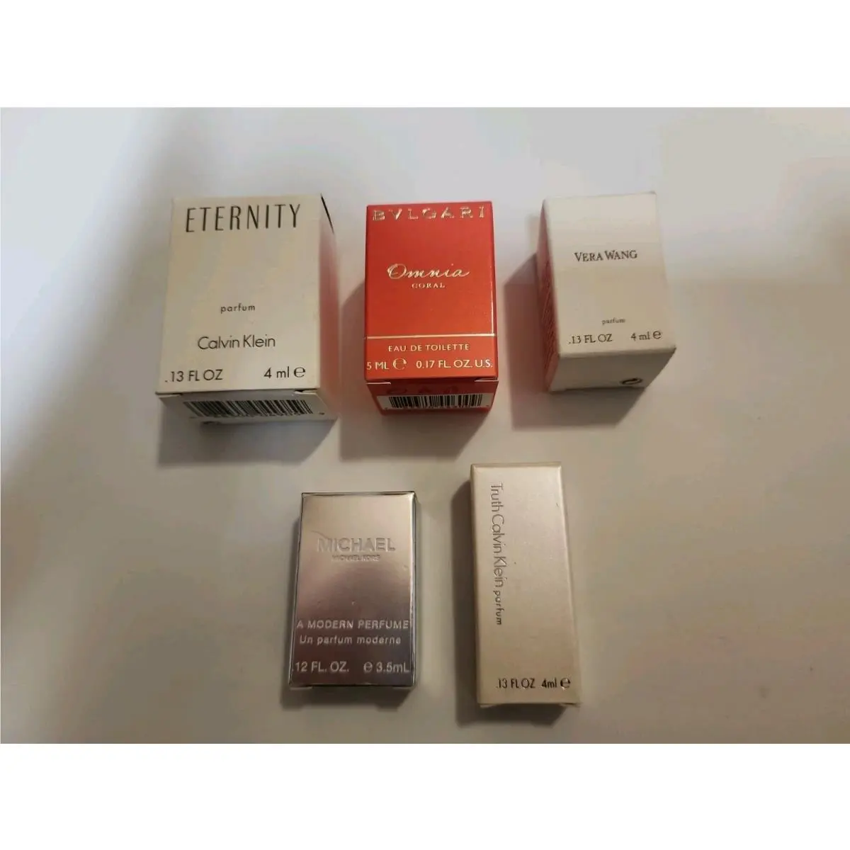 Women`s Designer Miniature Perfumes Calvin Klein Bvlgari Michael Kors Vera Wang