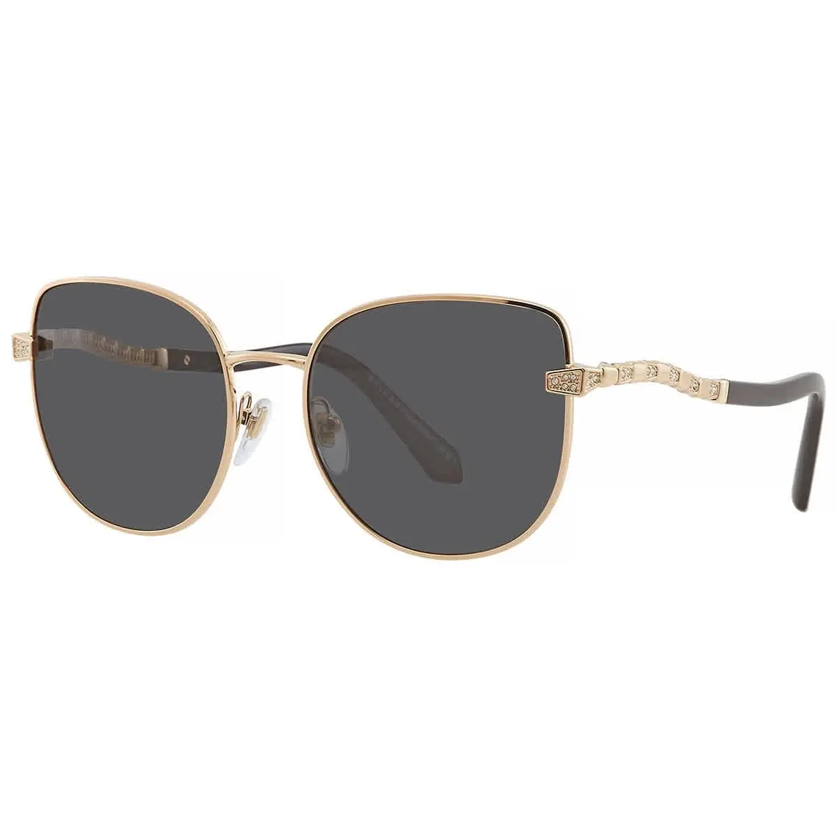 Bvlgari Grey Butterfly Ladies Sunglasses BV6184B 201487 56 BV6184B 201487 56