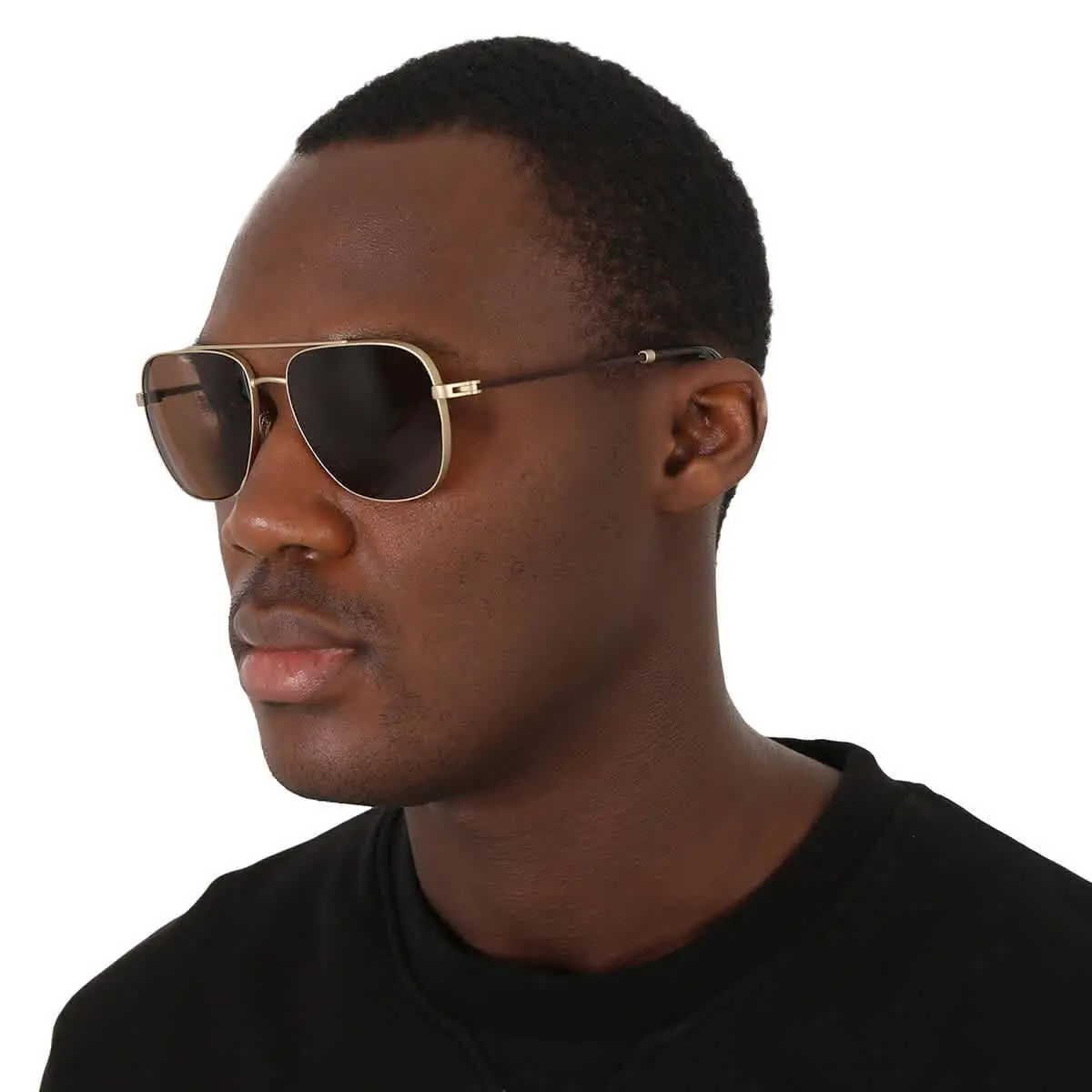 Bvlgari Brown Navigator Men`s Sunglasses BV5059 202253 58 BV5059 202253 58