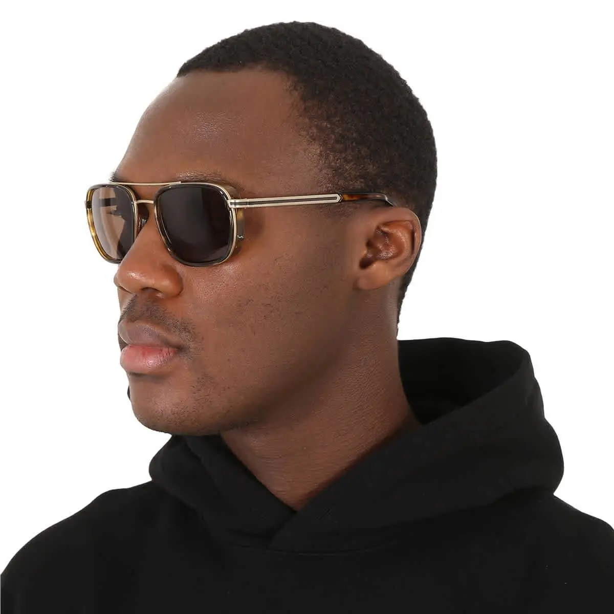 Bvlgari Brown Navigator Men`s Sunglasses BV5053 202253 56 BV5053 202253 56
