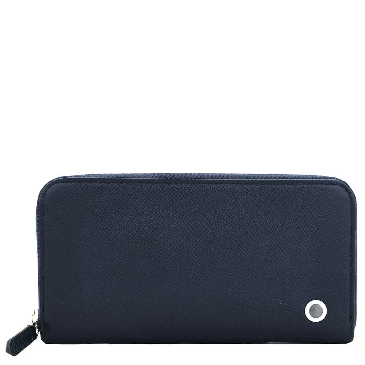 Bvlgari Blue Leather Zip Wallet 282588