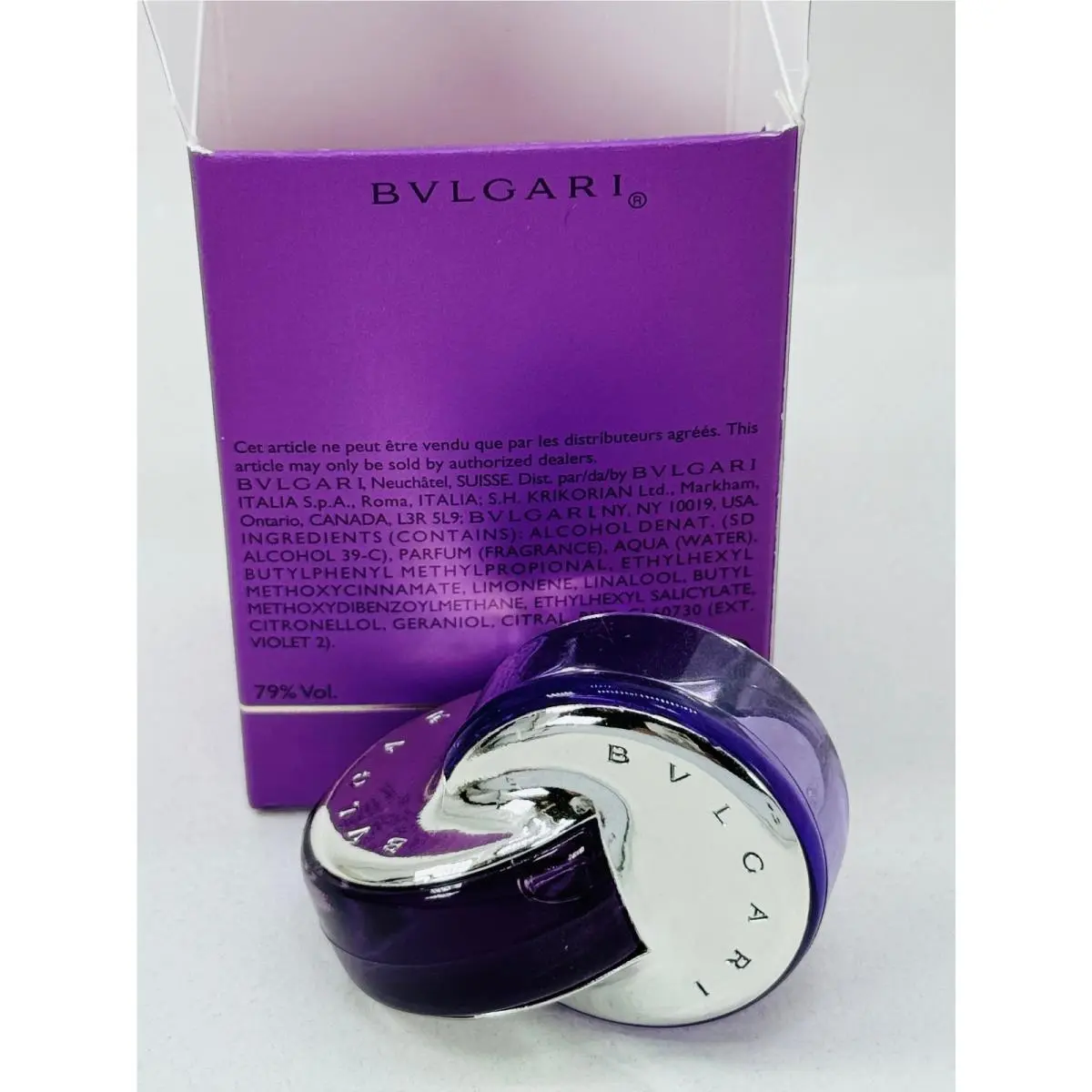 Bvlgari Omnia Bvlgari Omnia Amethyst Eau DE Toilette 0.17 OZ Mini Perfume Splash