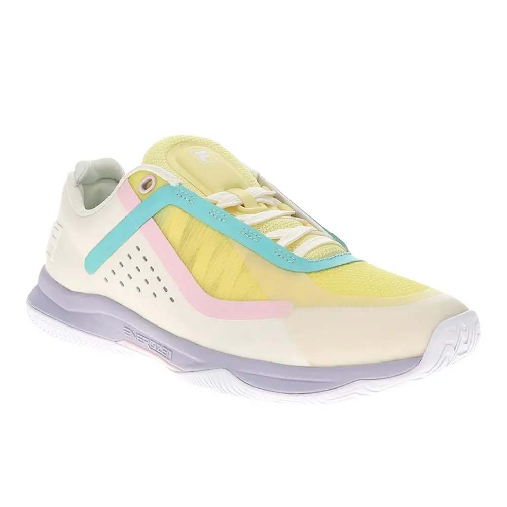 Fila shoes - Fila Volley Burst 2 Pickleball - 5PM02005-141 - Off White, Yellow 0
