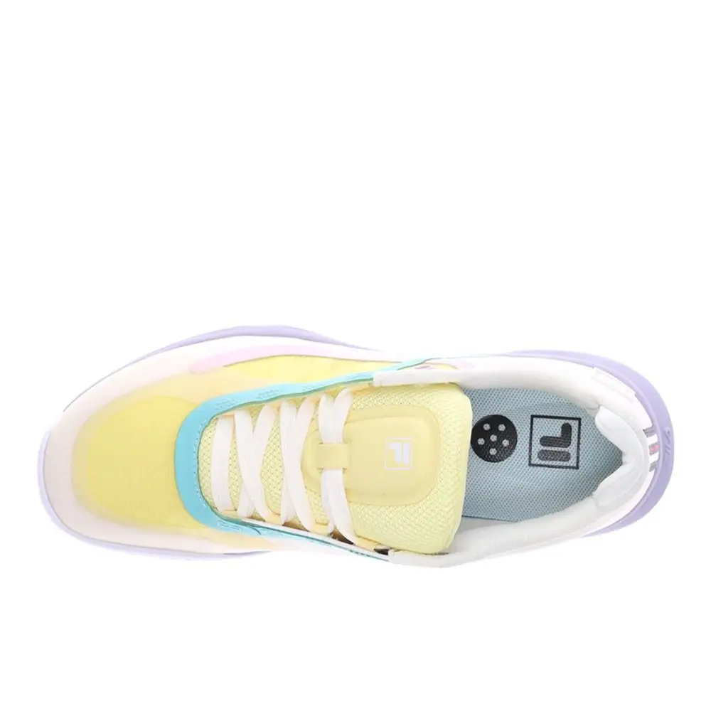 Fila shoes - Fila Volley Burst 2 Pickleball - 5PM02005-141 - Off White, Yellow 2