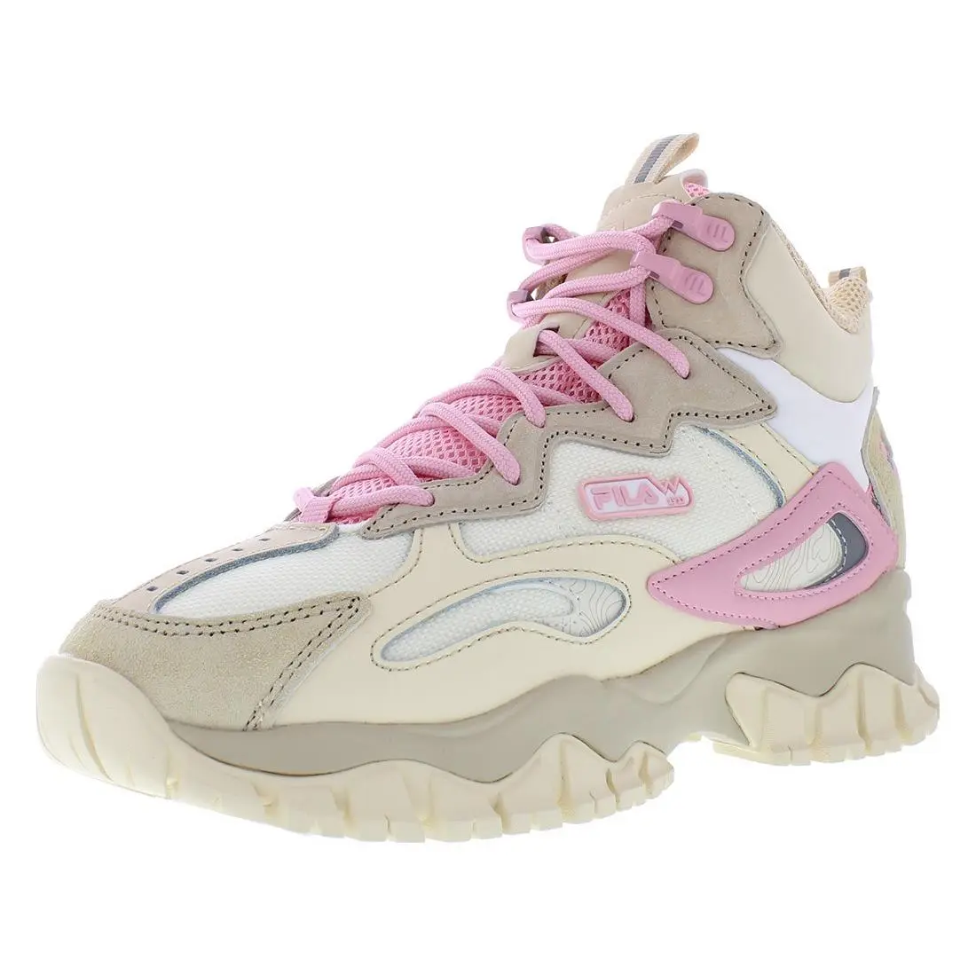 Fila shoes - Khaki/Pink, Main: Brown 5