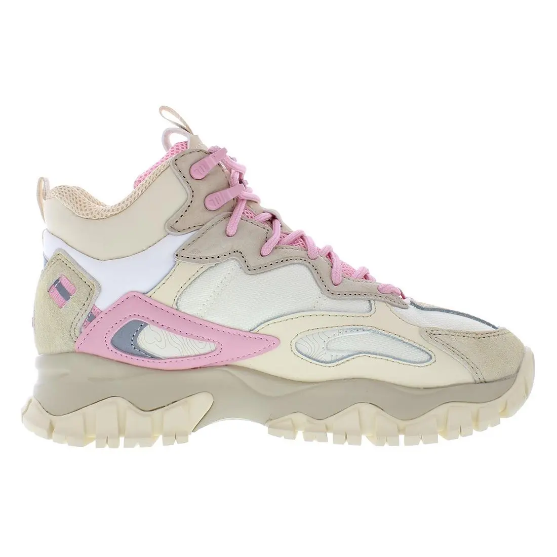 Fila shoes - Khaki/Pink, Main: Brown 6