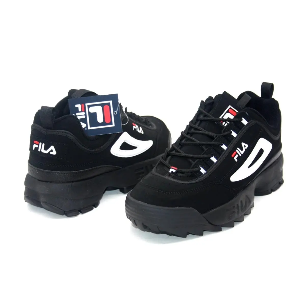 Fila Disruptor II Sneaker Black/white/red FW01653-018 Men Size 9.5
