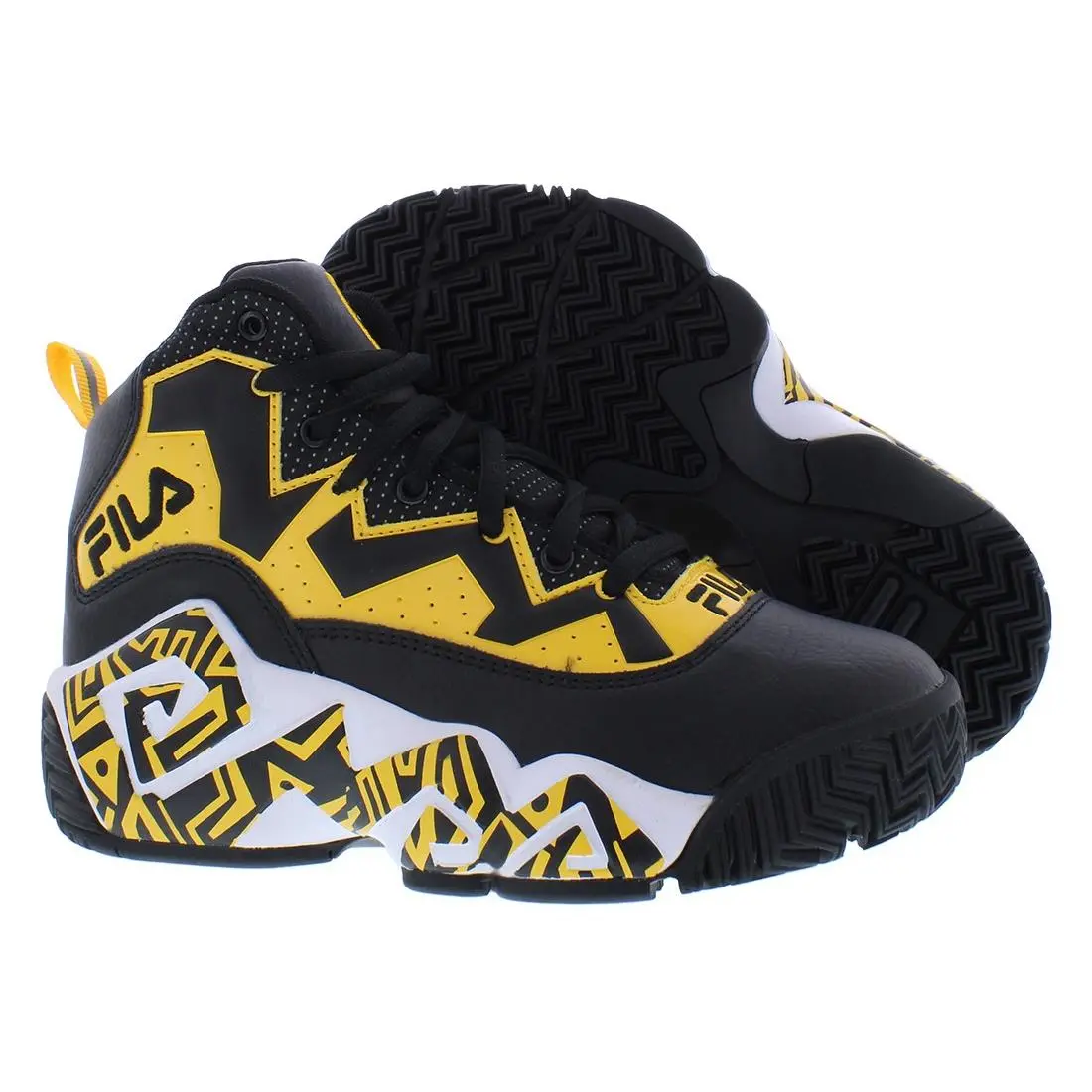 Fila Mb Night Walk Boys Shoes Size 6 Color: Black/yellow