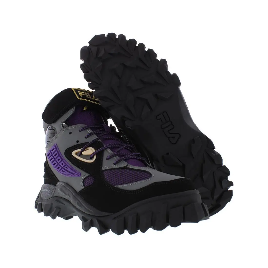 Fila Yak Boots Mens Shoes Size 9.5 Color: Purple/black/grey
