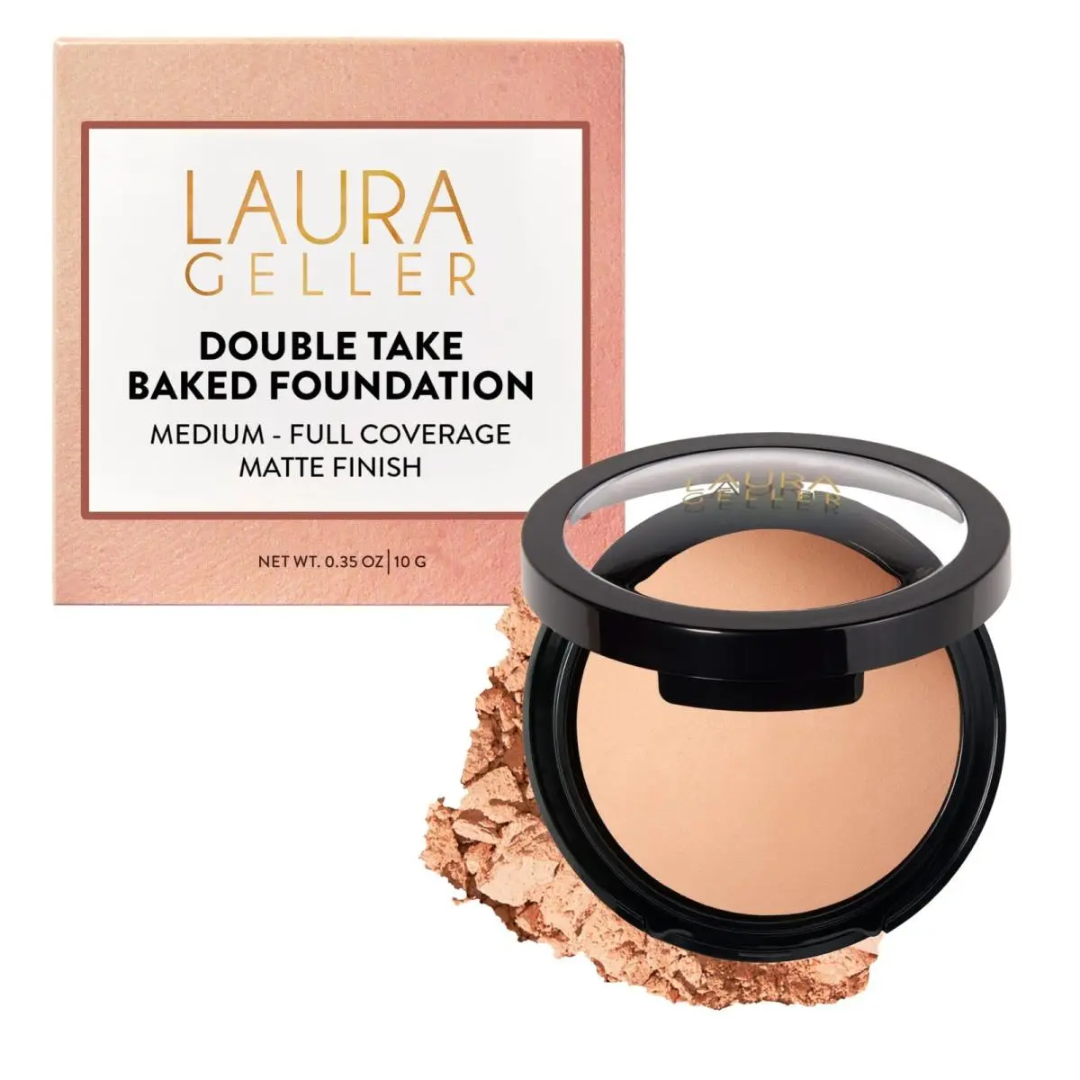 Laura Geller Baked Double Take Powder Foundation Matte Finish – Fair