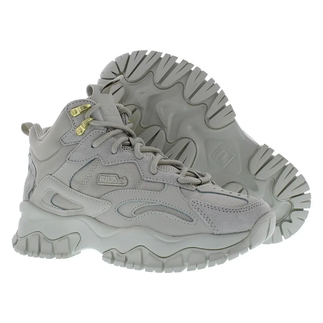 Fila Ray Tracer GS Girls Shoes Size 6.5 Color: Grey/gold