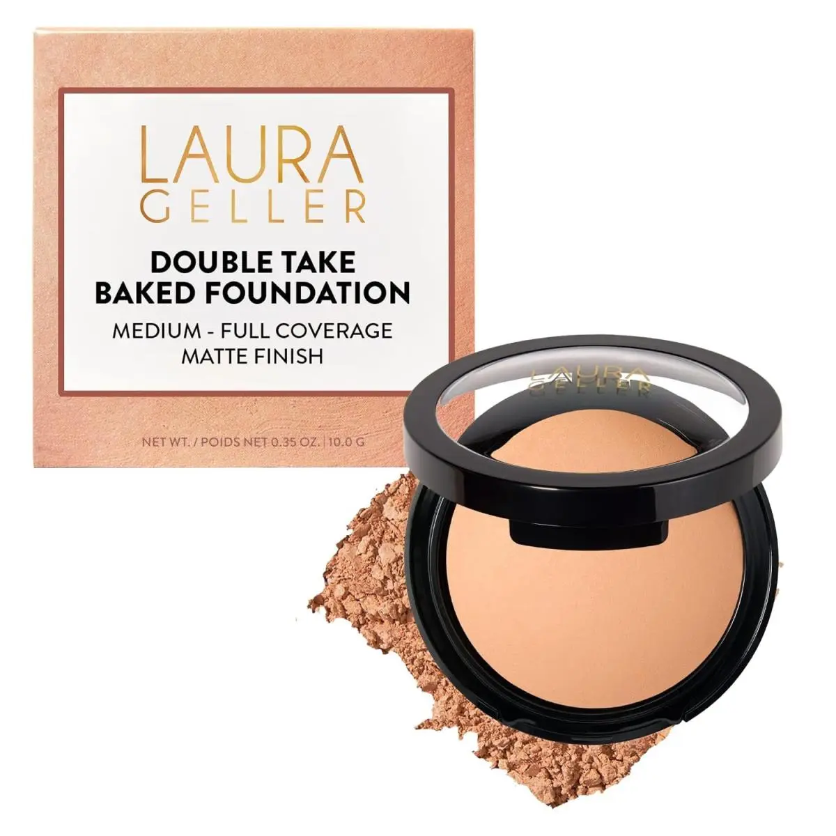 Laura Geller Baked Double Take Powder Foundation Matte Finish - Light