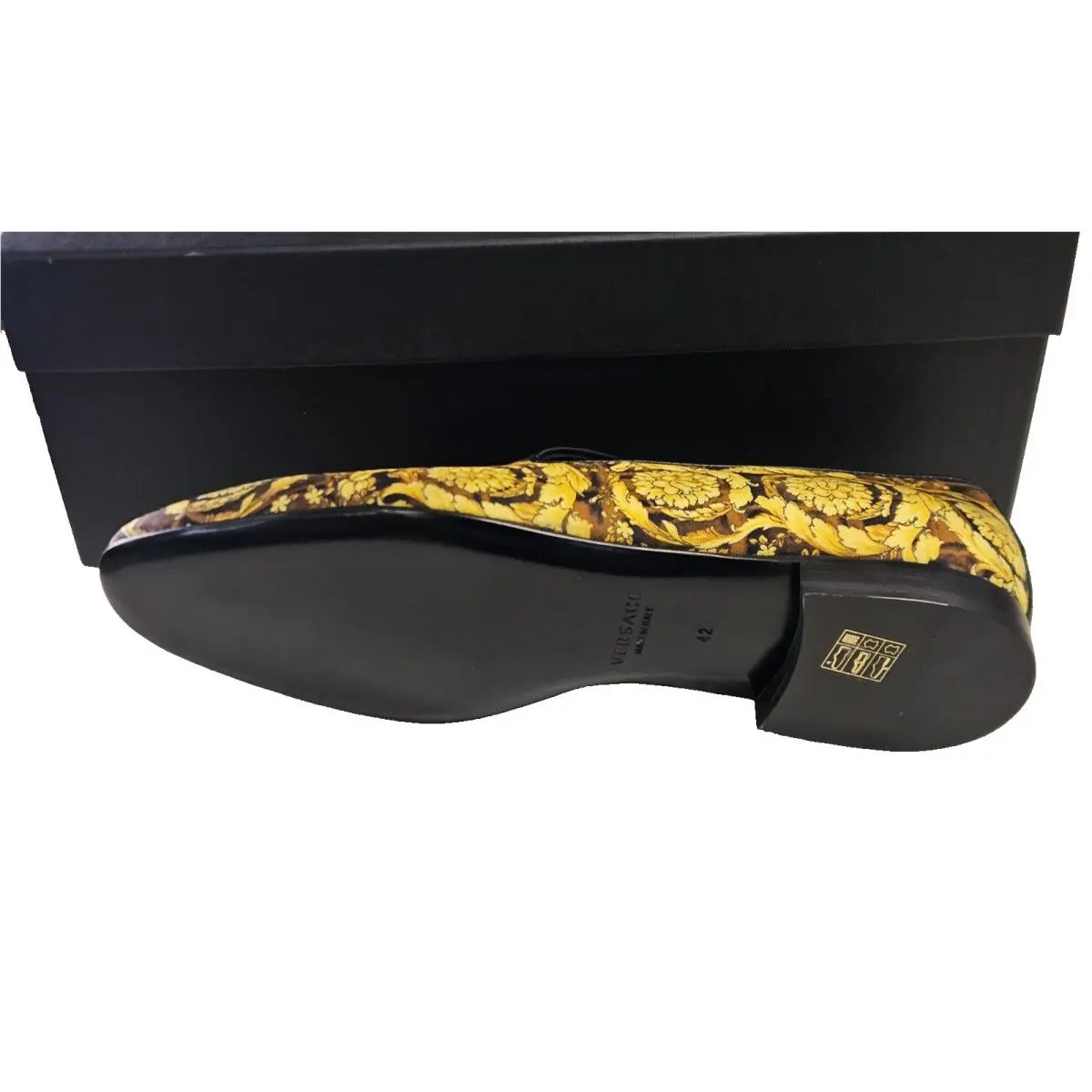 Versace shoes - Black, Gold, Caramel 1