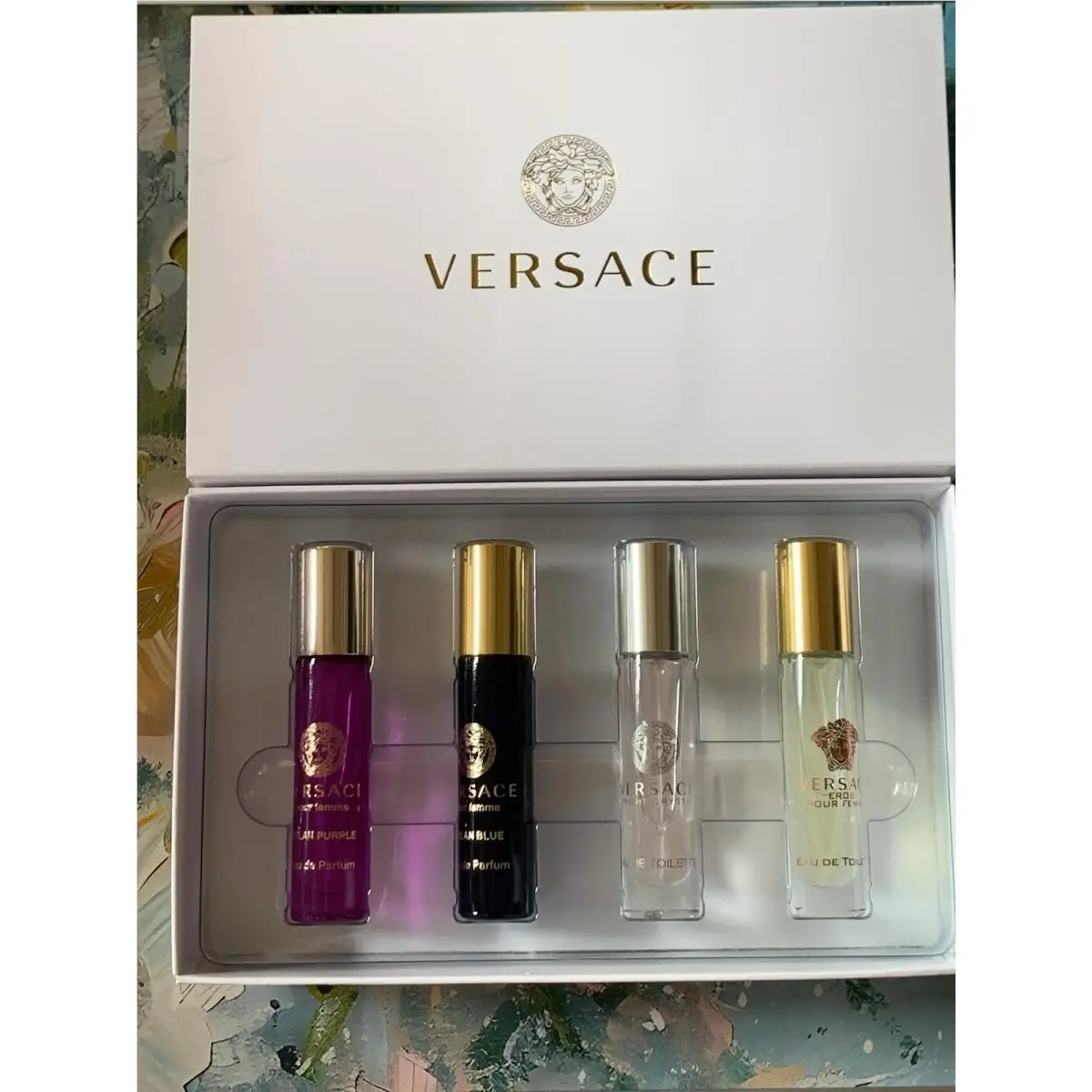 Versace Women’s Floral Perfume Discovery 4PieceFragrance Travel Spray Gift Set