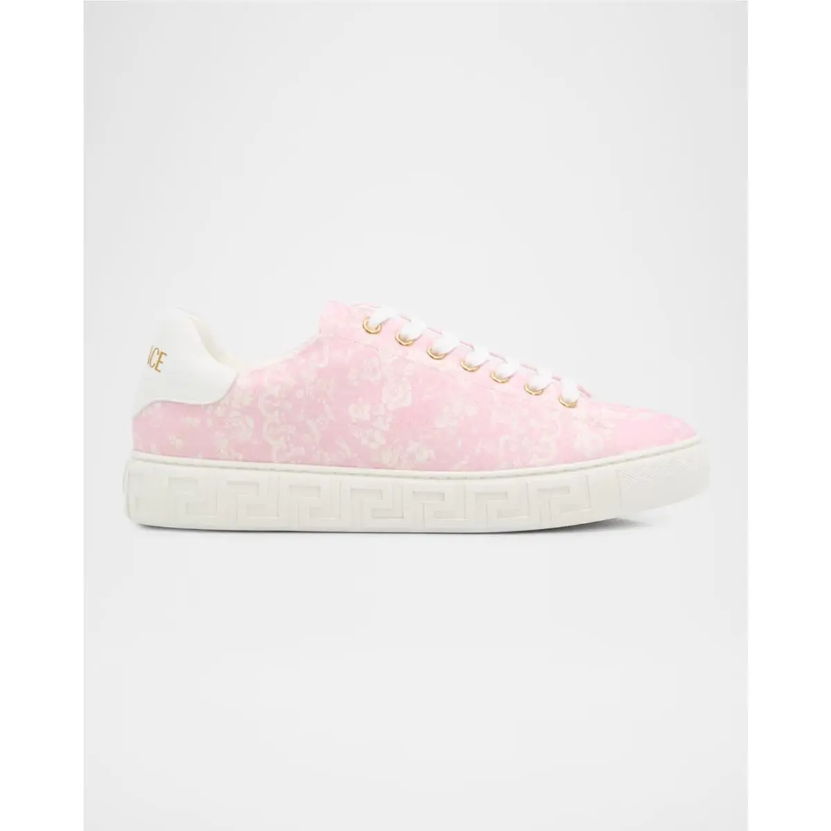Versace Greca Jacquard Canvas Low-top Sneakers Orig. Size 10 US