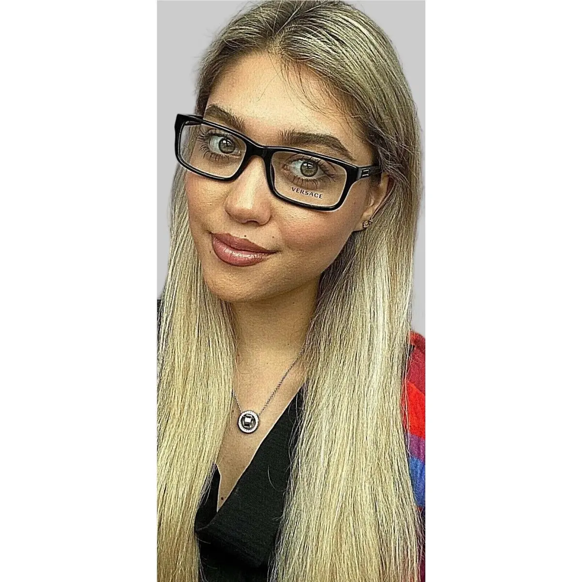 Versace Mod. 3154 GB1 Black 54mm Men`s Women’s Eyeglasses Frame Italy 1
