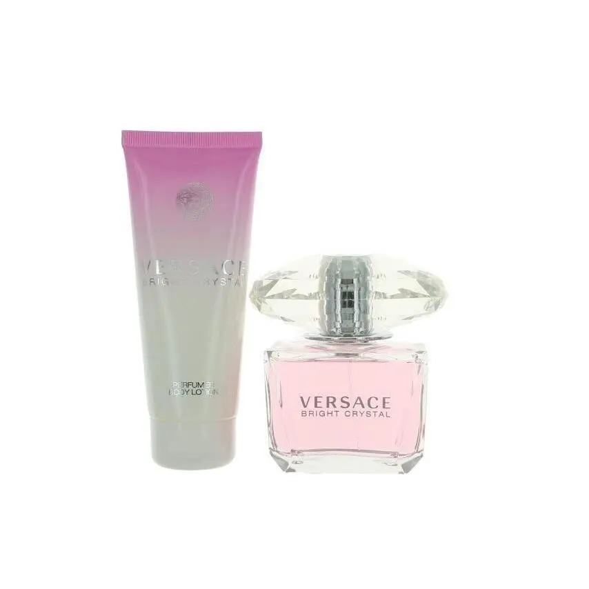 Bright Crystal 3.0 oz Edt Spray+ 3.4 Lotion Womens Travel Gift Set by Versace