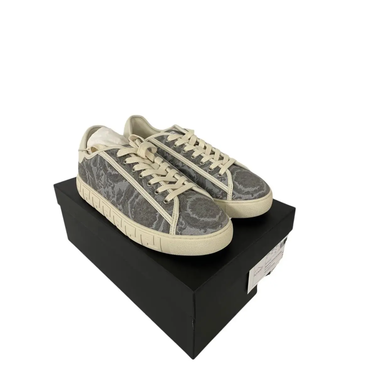 Versace shoes - Versace Greca jacquard - Greca jacquard - Gray 0