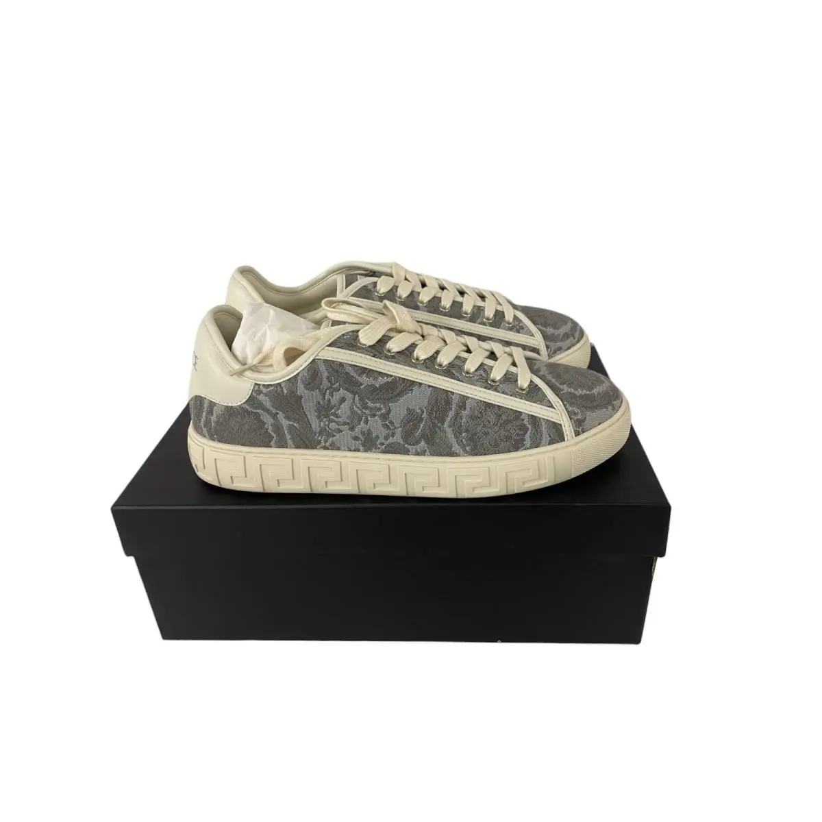 Versace shoes - Versace Greca jacquard - Greca jacquard - Gray 2