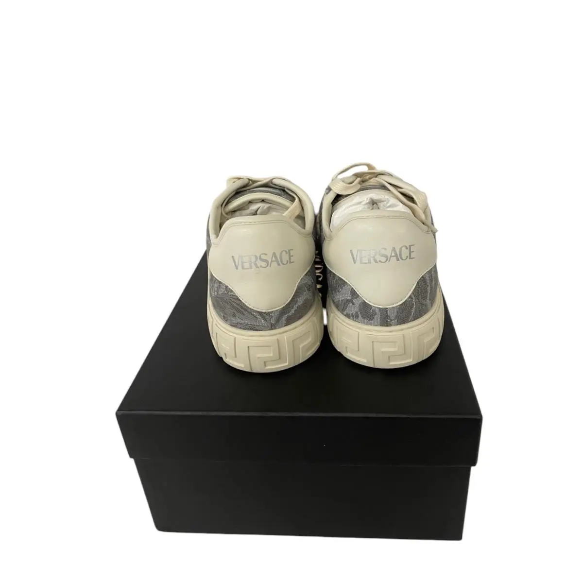 Versace shoes - Versace Greca jacquard - Greca jacquard - Gray 3