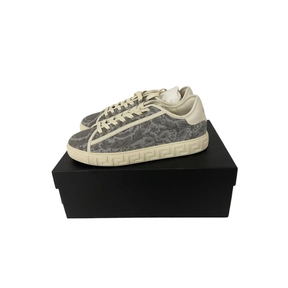Versace shoes - Versace Greca jacquard - Greca jacquard - Gray 4