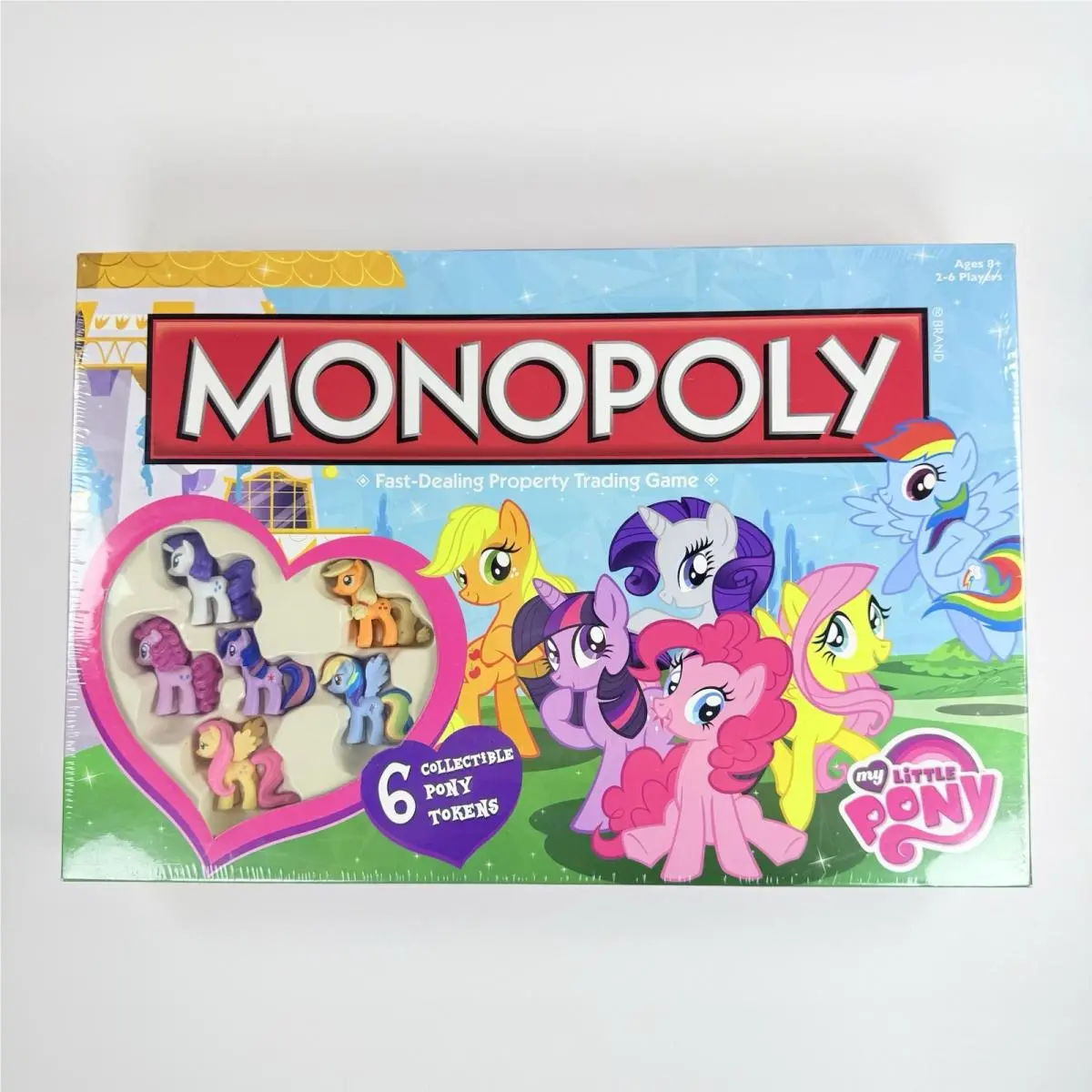 Monopoly My Little Pony Edition Board Game Hasbro 6 Pony Tokens 2013