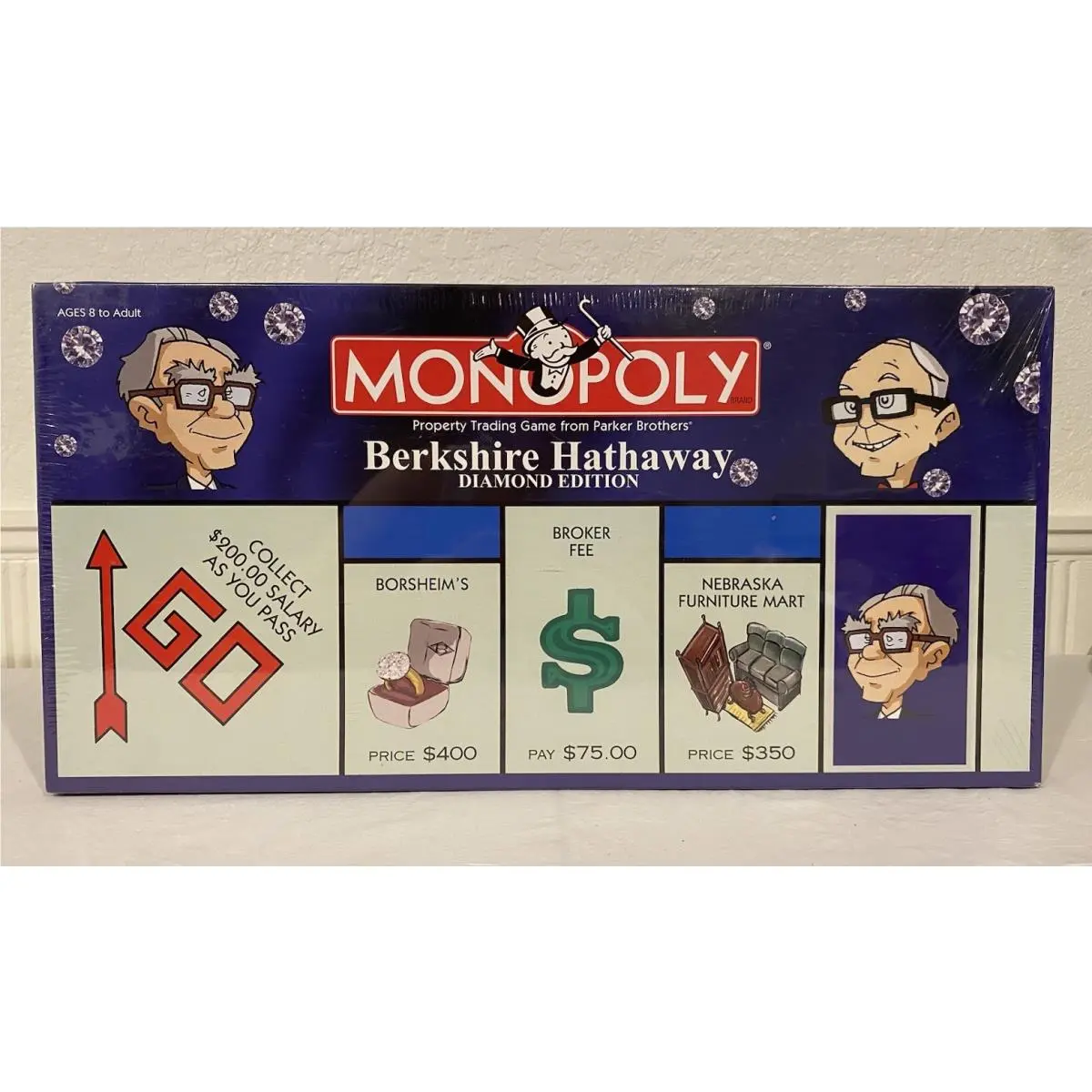 Monopoly Berkshire Hathaway Diamond Edition 2005 Pewter Tokens Buffett